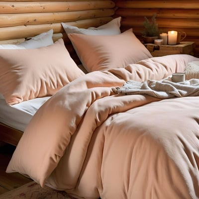 Drap Plat Flanelle Ultra Doux 160x230cm Rose - Confort Hiver Polaire Velours