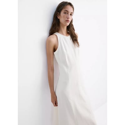 Robe évasée détail coutures MANGO