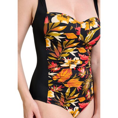 Maillot de bain 1 pièce bustier imprimé floral SANS COMPLEXE