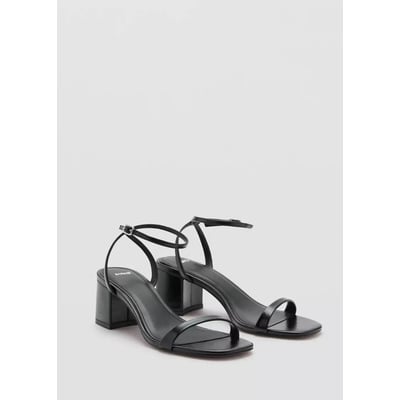 Sandales lanière à talon bloc MANGO