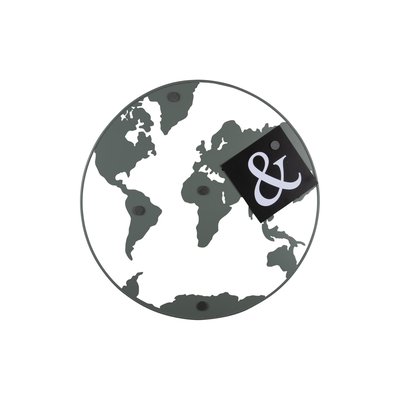 Tableau D'affichage Le fer WORLD MAP PRESENT TIME