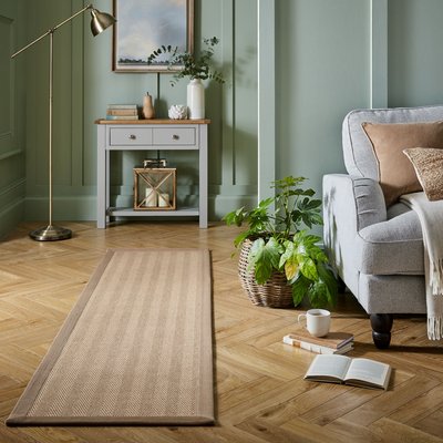 Tapis en jute antiderapant de couloir KIRA FLAIR RUGS