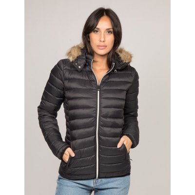 Doudoune fine noire capuche femme La Redoute