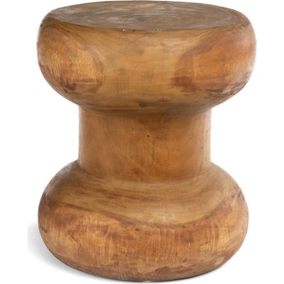 Tabouret Wayra en bois Suar naturel RECOLLECTION
