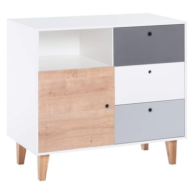 Commode 3 tiroirs 1 porte BABY FOX