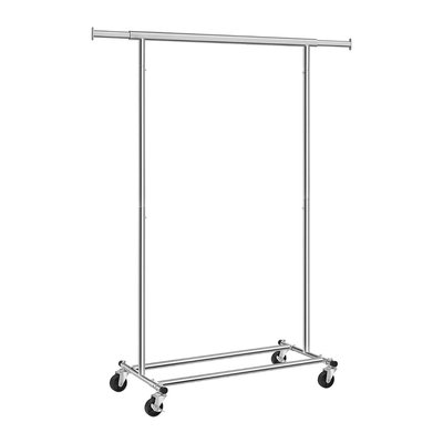 Portant à Vêtements sur Roues avec Tringle Extensible 92-132 cm CALICOSY