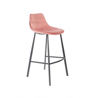 2 tabourets velours Franky 80 cm DUTCHBONE
