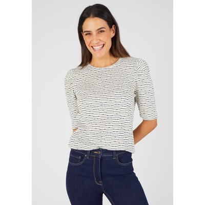T-shirt maille rayures fantaisie DAMART