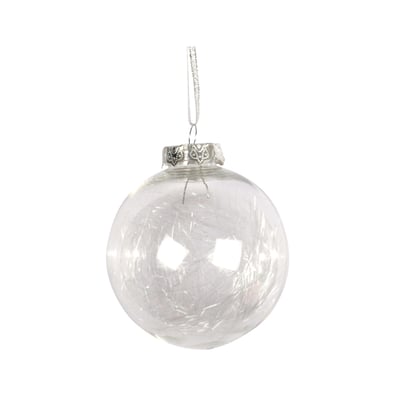 Boule de Noël transparente avec cheveux d'ange EDEN