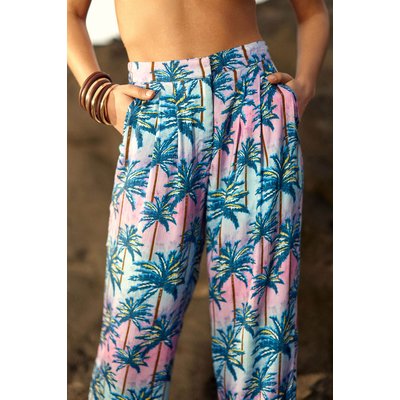 Pantalon droit imprimé floral PARVEEN LA PETITE ETOILE