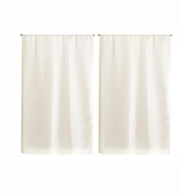 Paire de Petits rideaux  Unis en Etamine LINDER