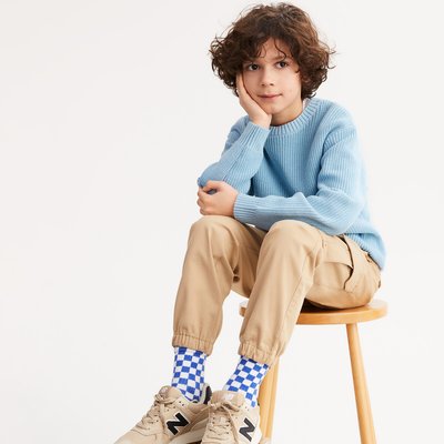 Chunky Knit Jumper with Crew Neck LA REDOUTE COLLECTIONS