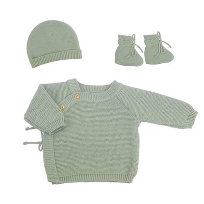 Kit naissance bébé en maille TROIS KILOS SEPT