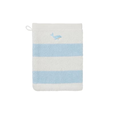 Gant de toilette coton bio TYBALT CARRE BLANC
