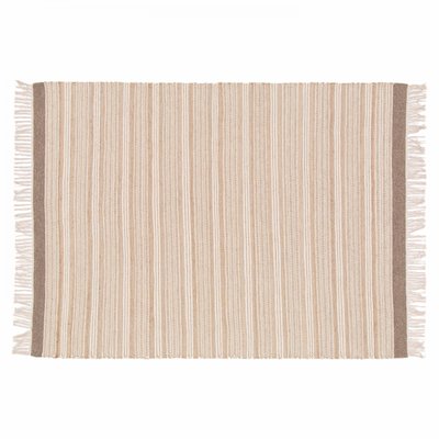 Tapis ARUN en laine et jute tissé à plat, ARUN OVIALA