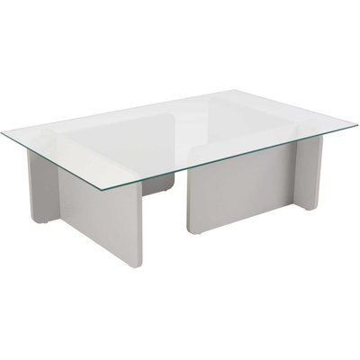 Table basse en verre et aggloméré Flavio HANAH HOME