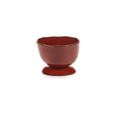 Bol Haut Sur Pied Taille S La Mère Grès Rouge Ø18 Cm SERAX