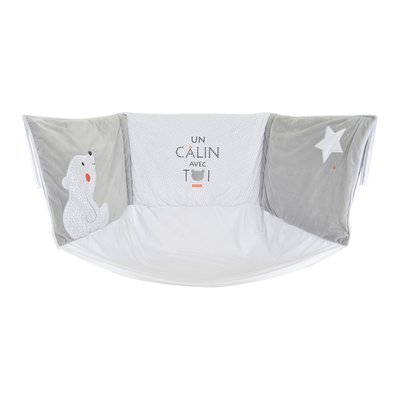 Tour de lit bebe elmut en velours doux SUCRE D'ORGE