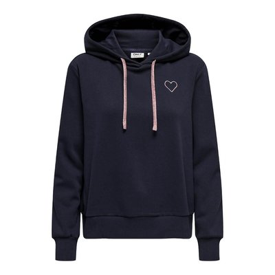 Sweat à capuche, motif cœur ONLY