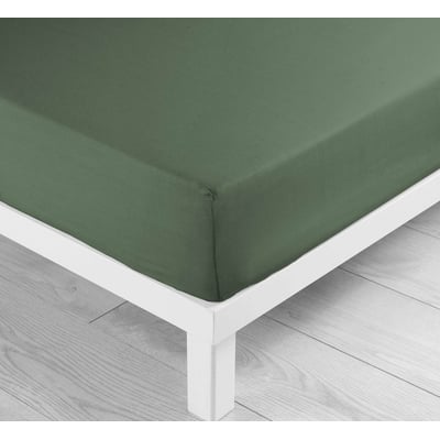 Drap housse coton 57 fils Tilleul 90 x 190 cm EDEN