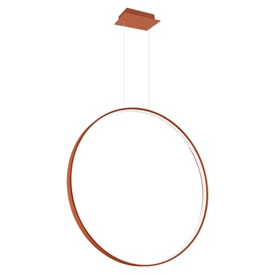 Suspension Aluminium Ocre Rouge LED 1 Rio EDEN