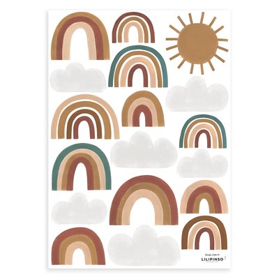 Stickers muraux jolis arc-en-ciel SUNNY LILIPINSO