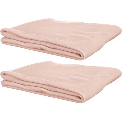 Plaid polaire uni rose 125 x 150 cm (Lot de 2) CMP
