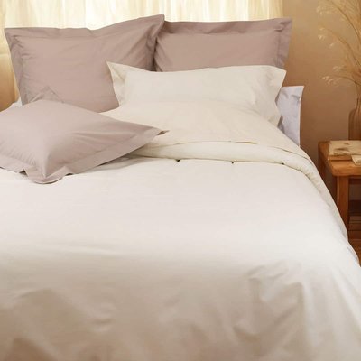 Parure housse de couette coton percale 200 fils DESIREE LINANDELLE