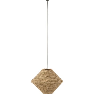 Suspension soucoupe en jonc de mer naturel ambiance chaleureuse RECOLLECTION