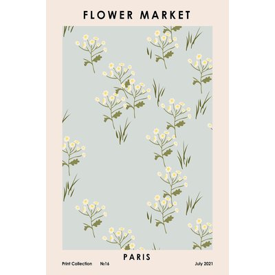 Tableau fleurs paris flower market HEXOA
