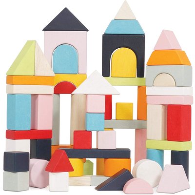 Blocs construction en bois et sac en tissu LE TOY VAN