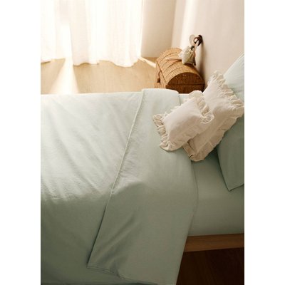 Housse de couette enfant coton lavé double surpiqûre lit 90 cm MANGO HOME