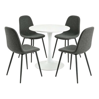Ensemble de table à manger ronde avec 4 chaises, CLIFTWCHARLTON MEUBLES COSY