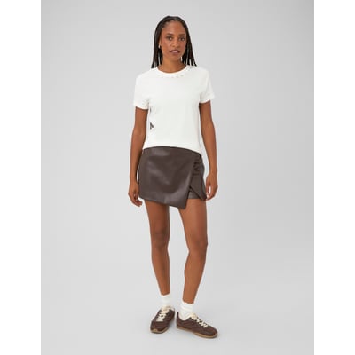 Jupe short effet enduit BZB