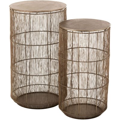 Tables gigognes en fer rondes Royalston JOLIPA