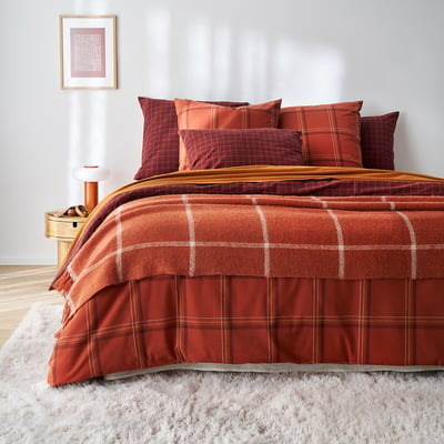 Varna Brushed Cotton Duvet Cover LA REDOUTE INTERIEURS