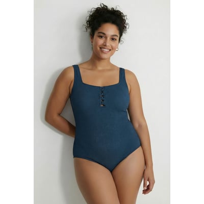 Maillot de bain à bonnets souples. Décolleté ULLA POPKEN