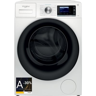Lave linge hublot W7X89BSILENCEFR - 8 kg - 1400 tr/min - Classe A - Moteur induction direct drive WHIRLPOOL