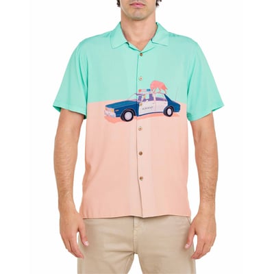 CHEMISE HAWAÏENNE POLICE PULLIN