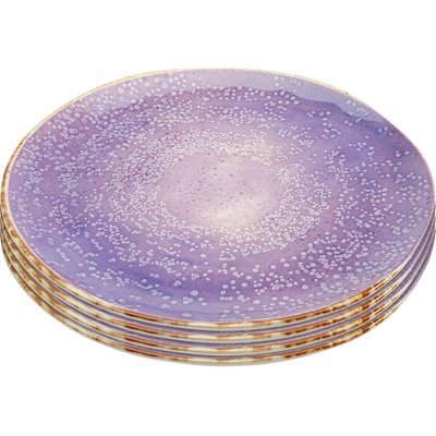 Lot de 4 assiettes plates, SHIRLEY KARE DESIGN
