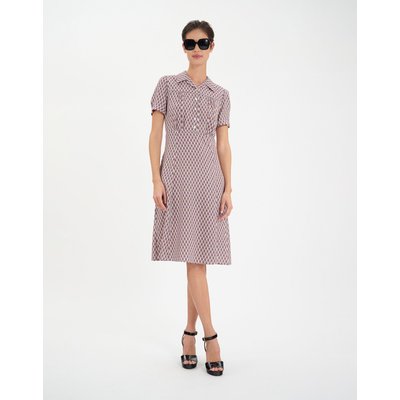 Robe Angèle motifs feuilles de chêne INES DE LA FRESSANGE PARIS