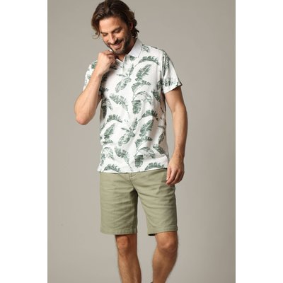 Polo homme DENNIS en coton avec imprimé feuilles DENNIS DEELUXE