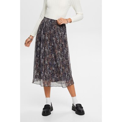 Printed Voile Midi Skirt ESPRIT