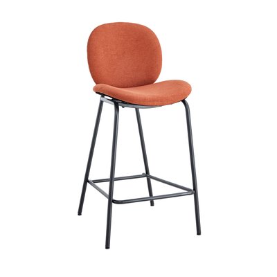 Lot de 2 chaises de bar en tissu et métal H65cm - Bega DRAWER