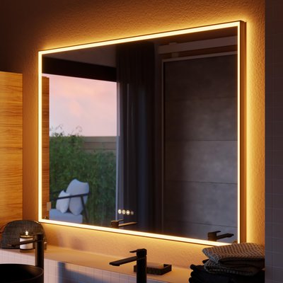 Miroir avec lumières intégrées en verre NEO FRAME SENSEA