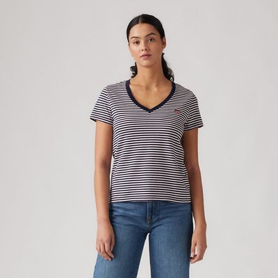 Tshirt à rayures, logo devant, col V LEVI'S