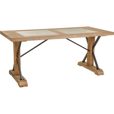 table bois et métal style industriel chaleureux RECOLLECTION