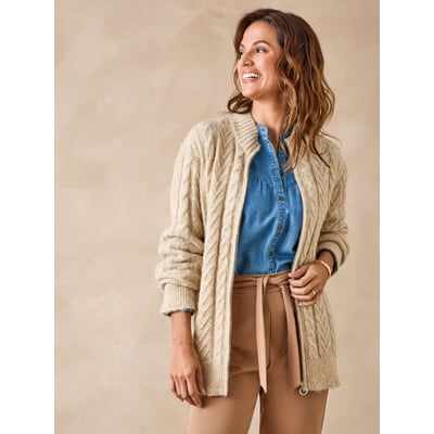 Gilet col montant zippé avec laine DAXON