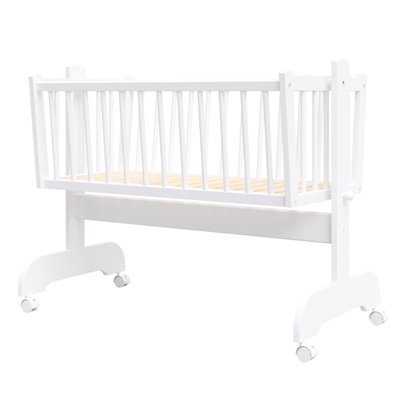 Berceau bébé - EMILIE - 90x40 cm - Matelas Inclus - Bois PREMIERS MOMENTS