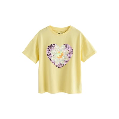 T-shirt sequin heart NEXT